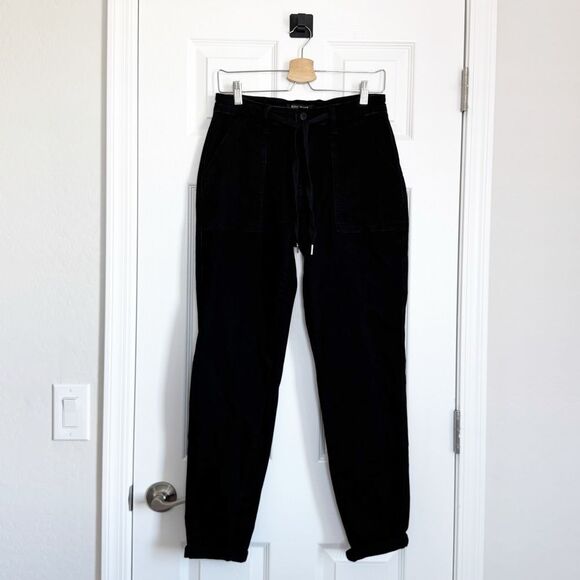 Judy Blue High Waist Double Roll Cuff Jogger Jean in Jet Black Size 7/28 - Picture 6 of 14